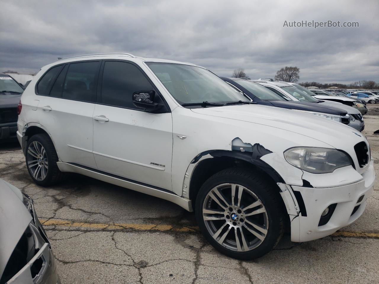 2012 Bmw X5 Xdrive35i White vin: 5UXZV4C54CL748906