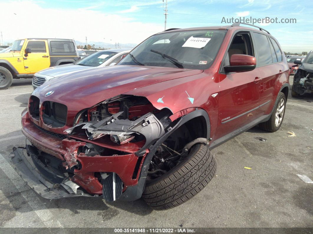 2012 Bmw X5 35i Maroon vin: 5UXZV4C54CL753488