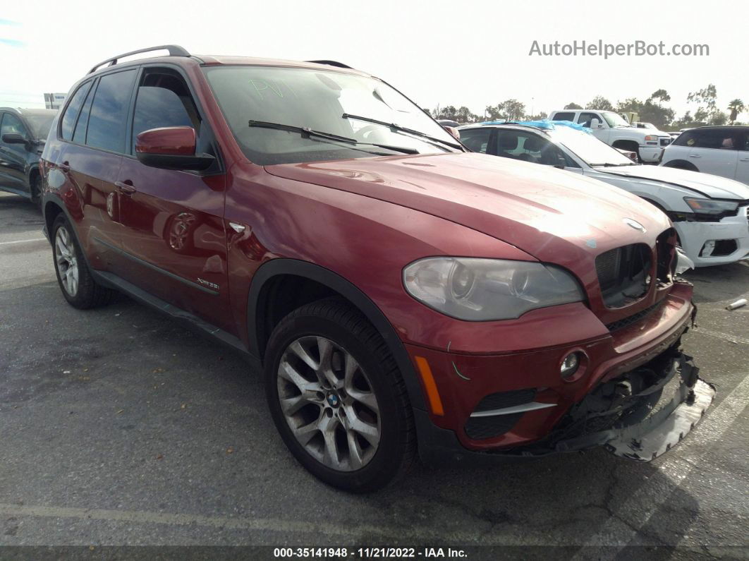 2012 Bmw X5 35i Maroon vin: 5UXZV4C54CL753488