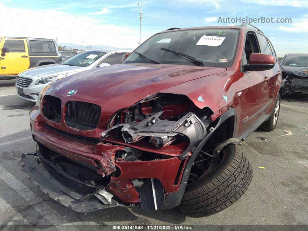 2012 Bmw X5 35i Maroon vin: 5UXZV4C54CL753488