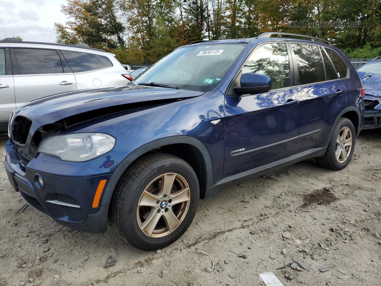 2012 Bmw X5 Xdrive35i Blue vin: 5UXZV4C54CL760408