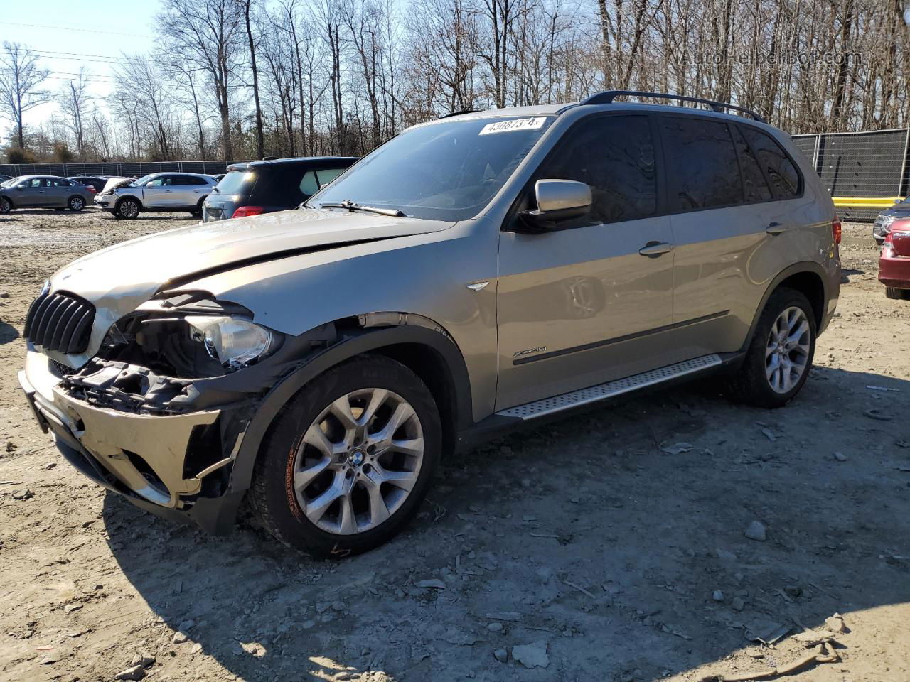 2012 Bmw X5 Xdrive35i Бежевый vin: 5UXZV4C55CL744816