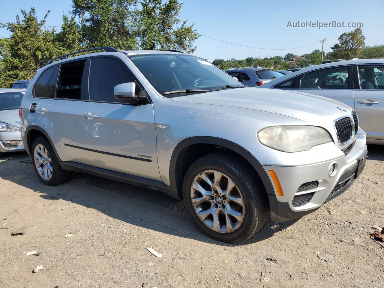 2012 Bmw X5 Xdrive35i Silver vin: 5UXZV4C55CL750549