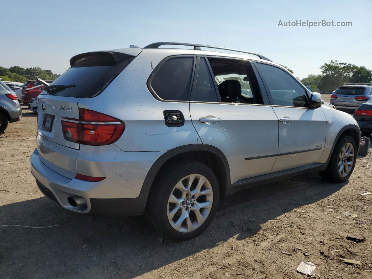 2012 Bmw X5 Xdrive35i Silver vin: 5UXZV4C55CL750549