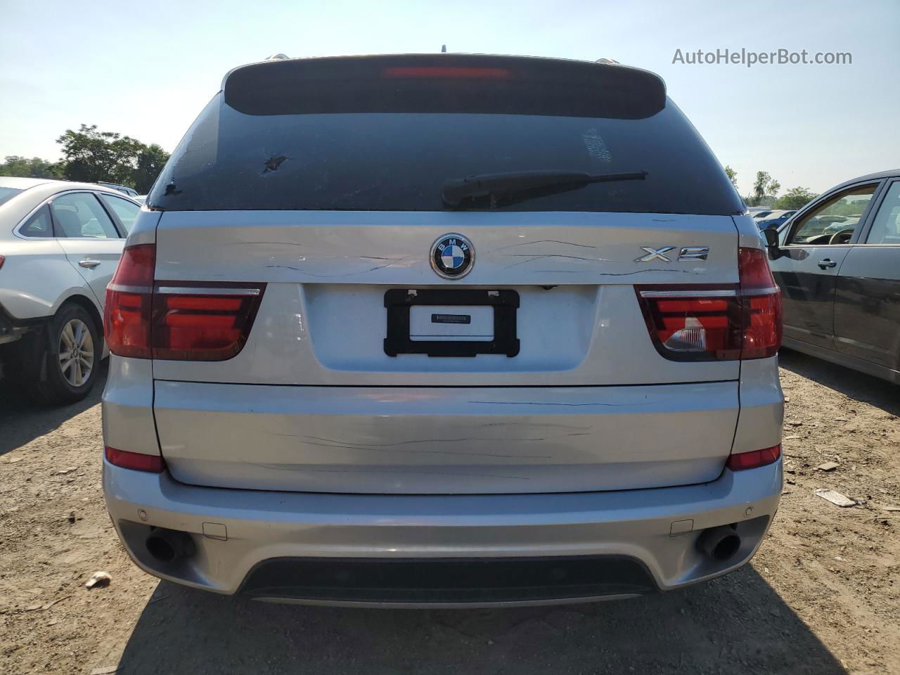 2012 Bmw X5 Xdrive35i Silver vin: 5UXZV4C55CL750549