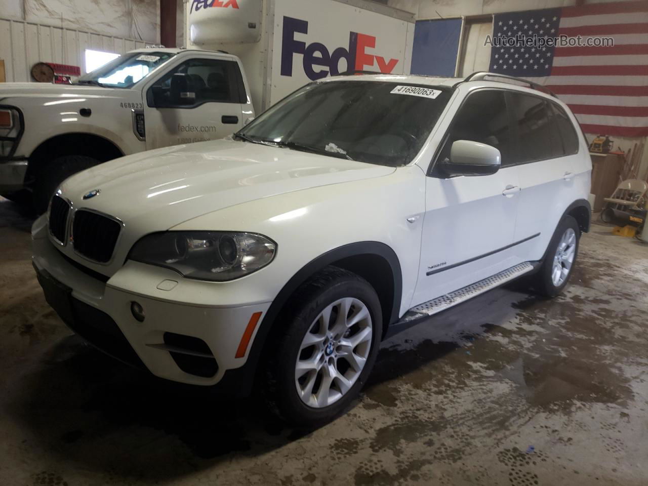 2012 Bmw X5 Xdrive35i White vin: 5UXZV4C55CL986134