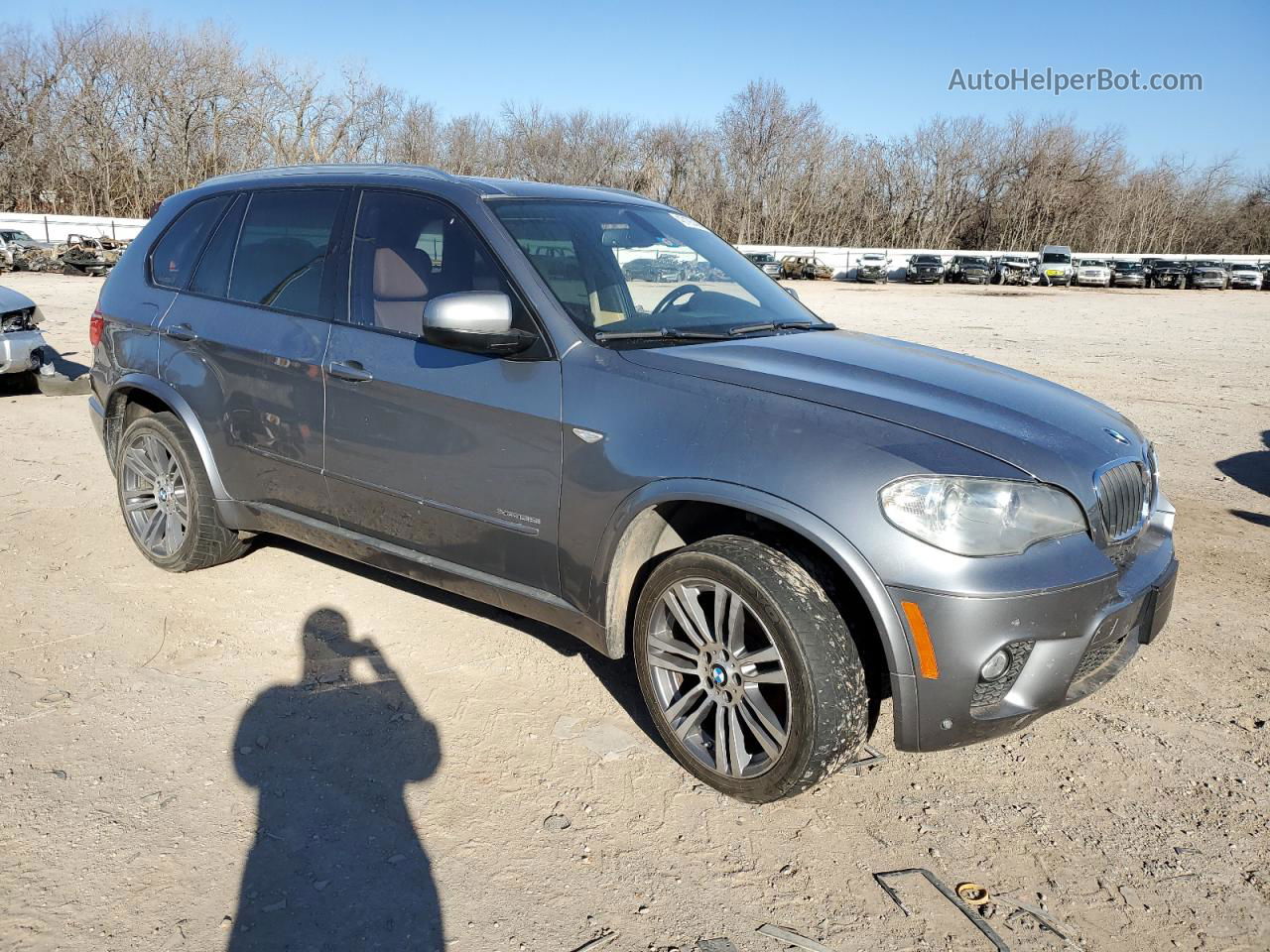 2012 Bmw X5 Xdrive35i Gray vin: 5UXZV4C55CL992032