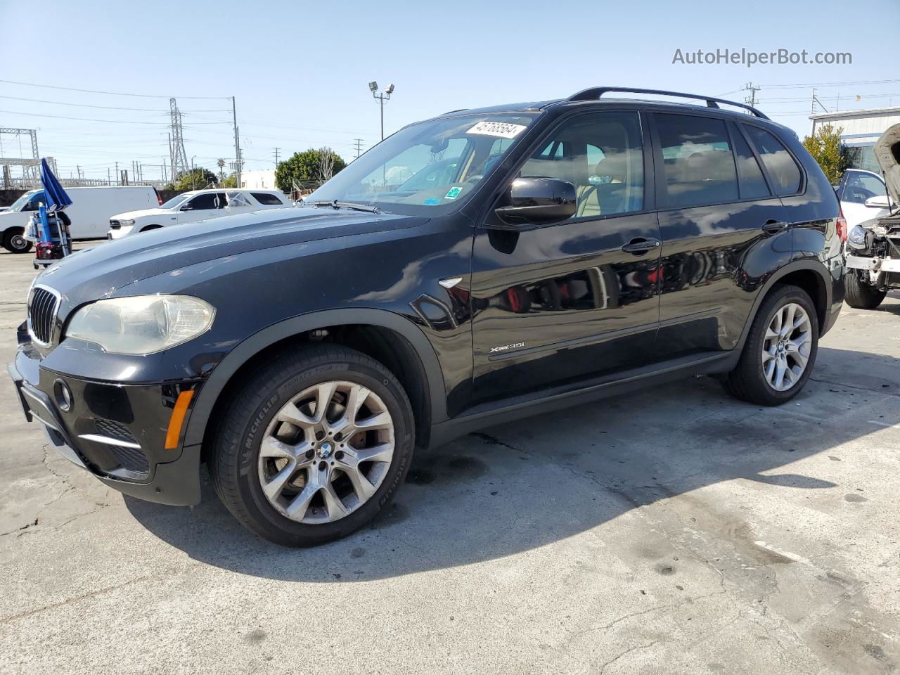 2011 Bmw X5 Xdrive35i Black vin: 5UXZV4C56BL407411