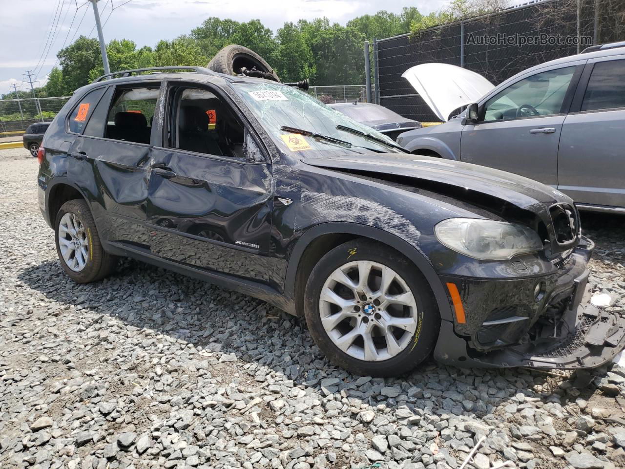 2011 Bmw X5 Xdrive35i Black vin: 5UXZV4C56BL740868