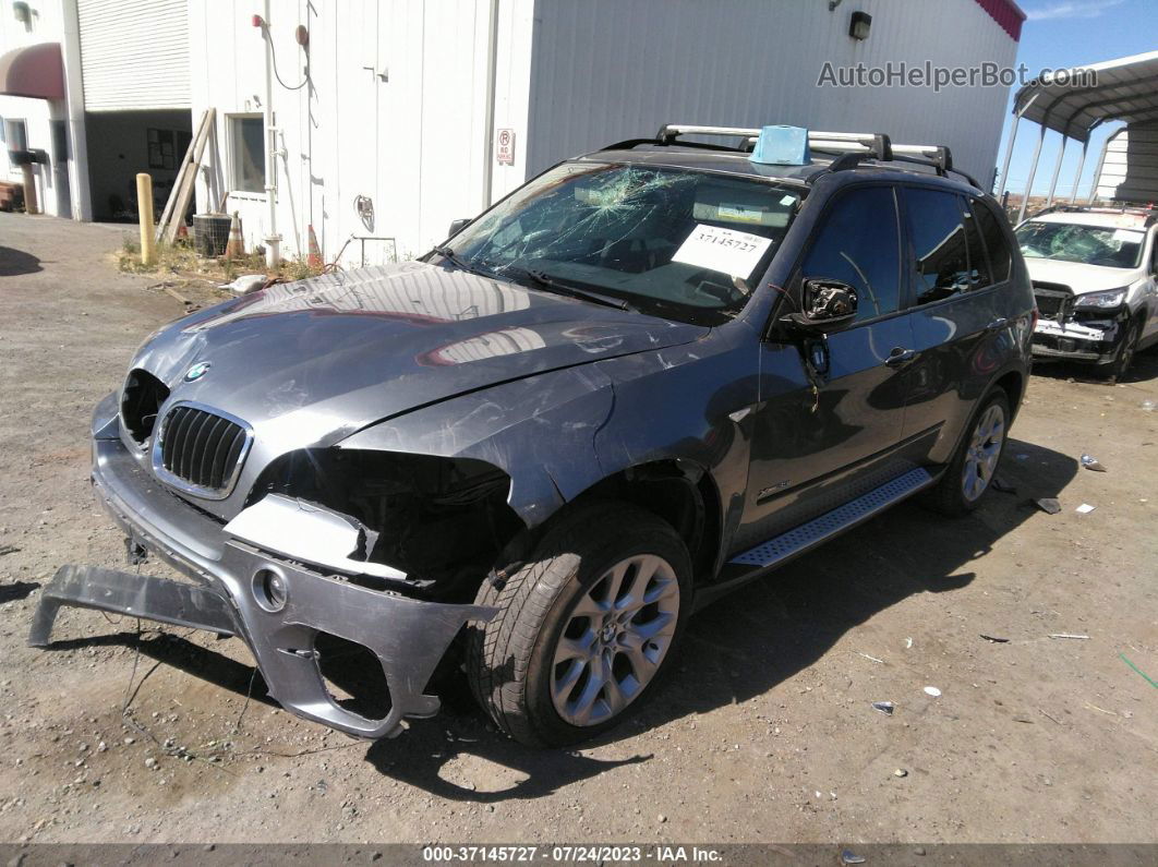 2012 Bmw X5 35i Silver vin: 5UXZV4C56CL750267