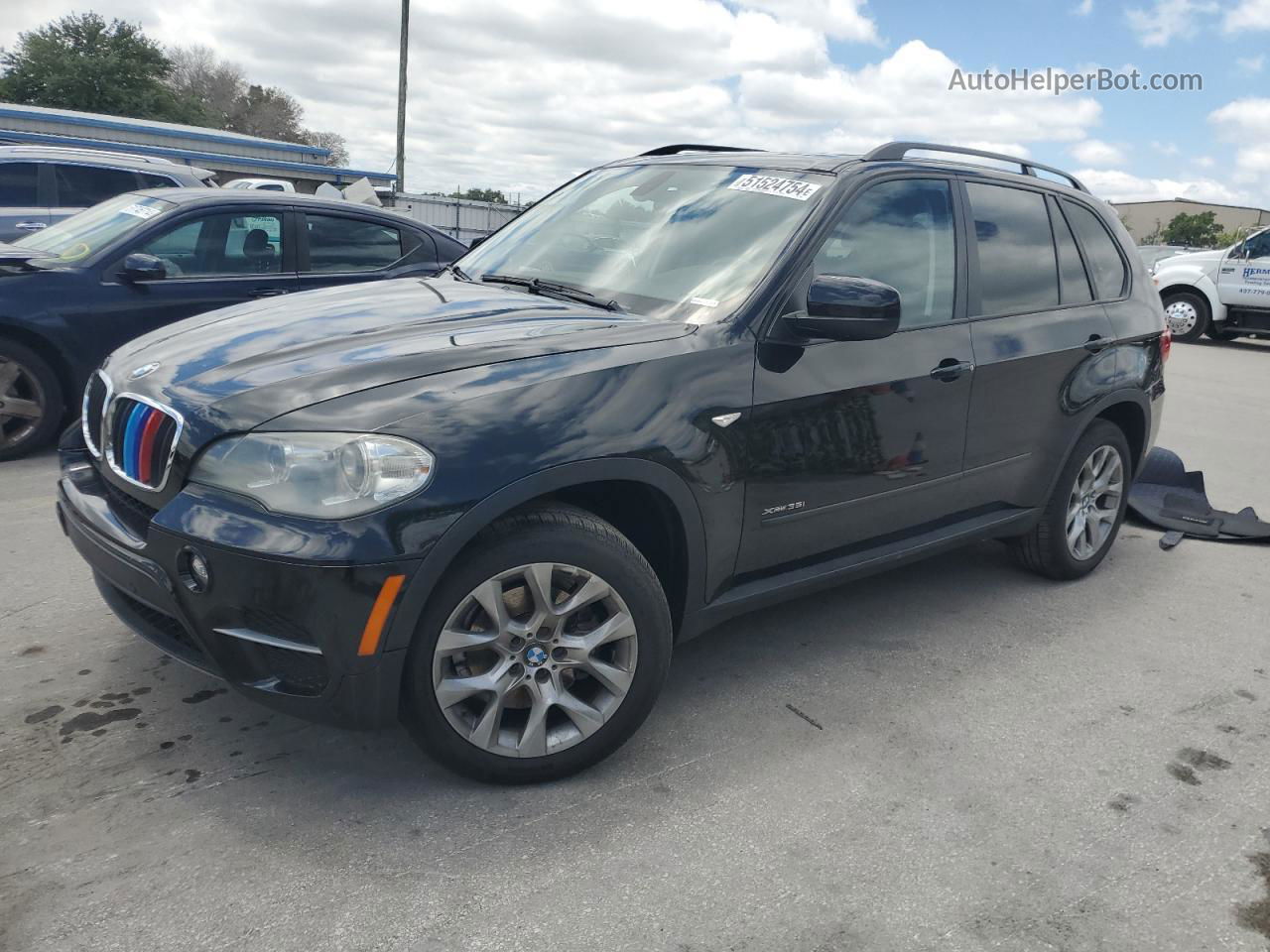 2012 Bmw X5 Xdrive35i Black vin: 5UXZV4C56CL752066