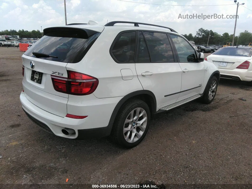 2011 Bmw X5 Xdrive35i/xdrive35i Premium/xdrive35i Sport Activity White vin: 5UXZV4C57BL403691