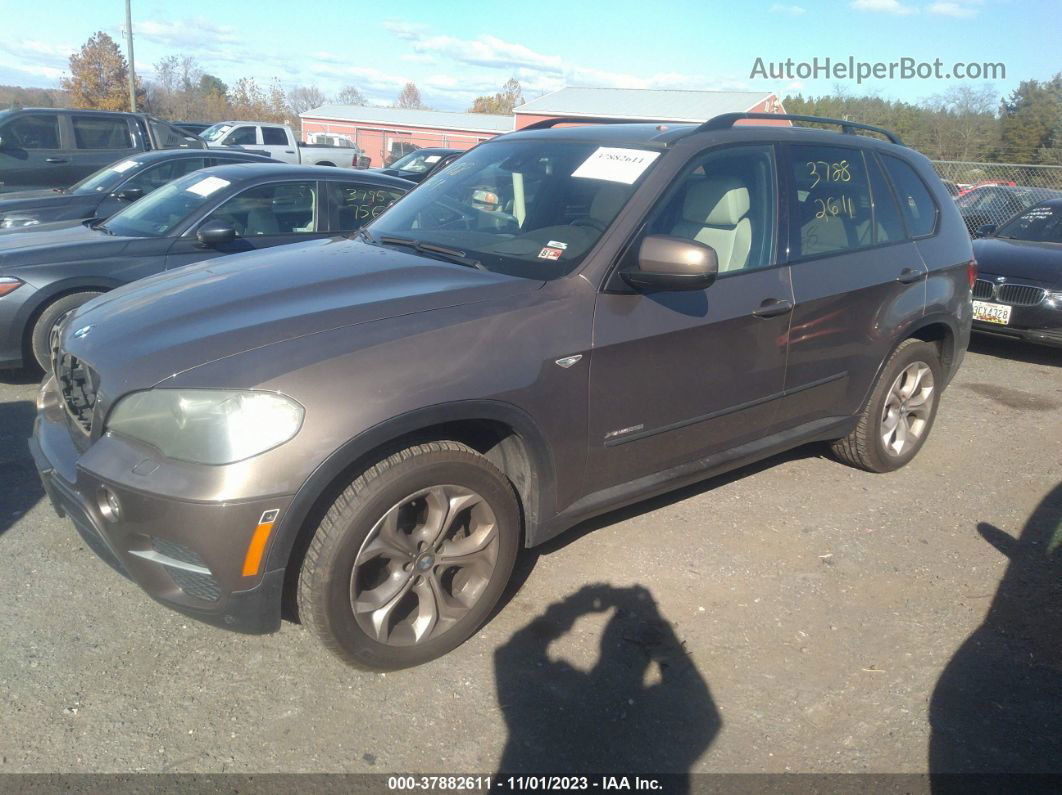 2011 Bmw X5 35i Brown vin: 5UXZV4C57BL407160