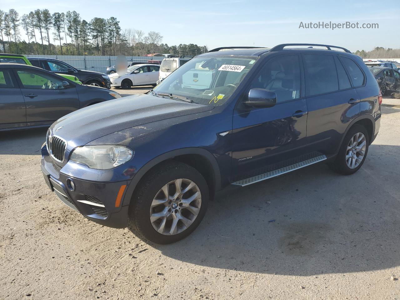 2011 Bmw X5 Xdrive35i Blue vin: 5UXZV4C57BL740510