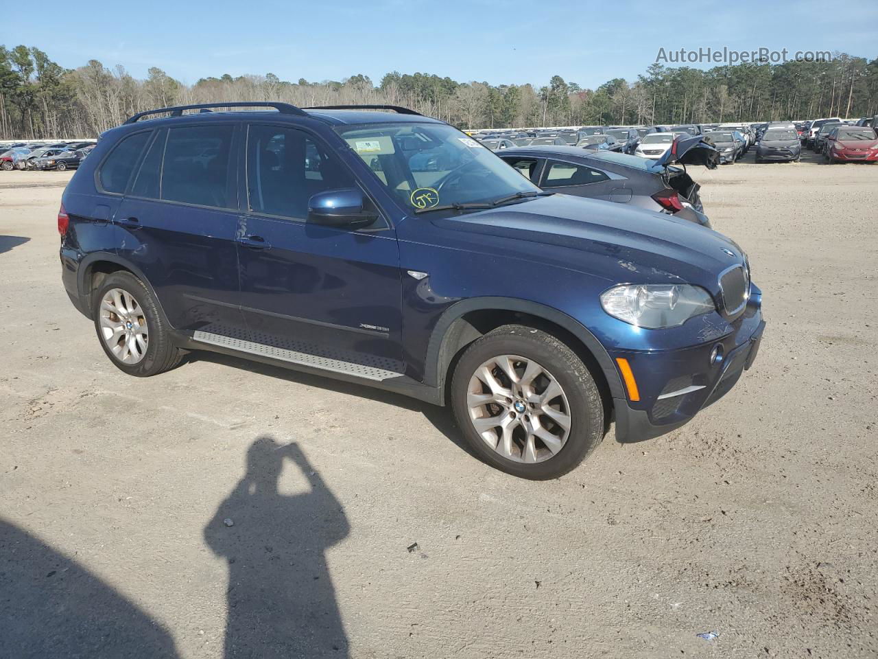 2011 Bmw X5 Xdrive35i Blue vin: 5UXZV4C57BL740510