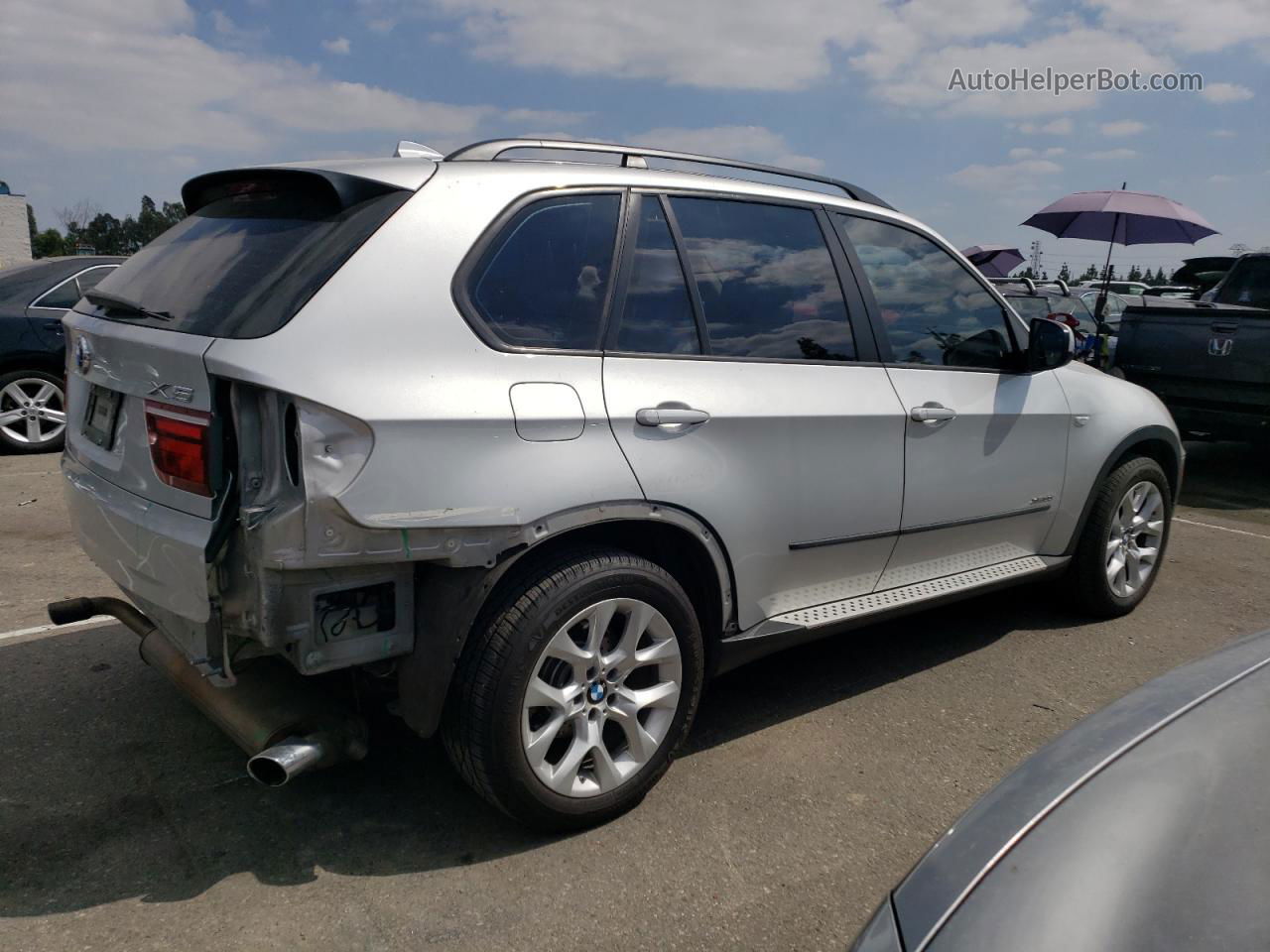 2012 Bmw X5 Xdrive35i Silver vin: 5UXZV4C57CL747359