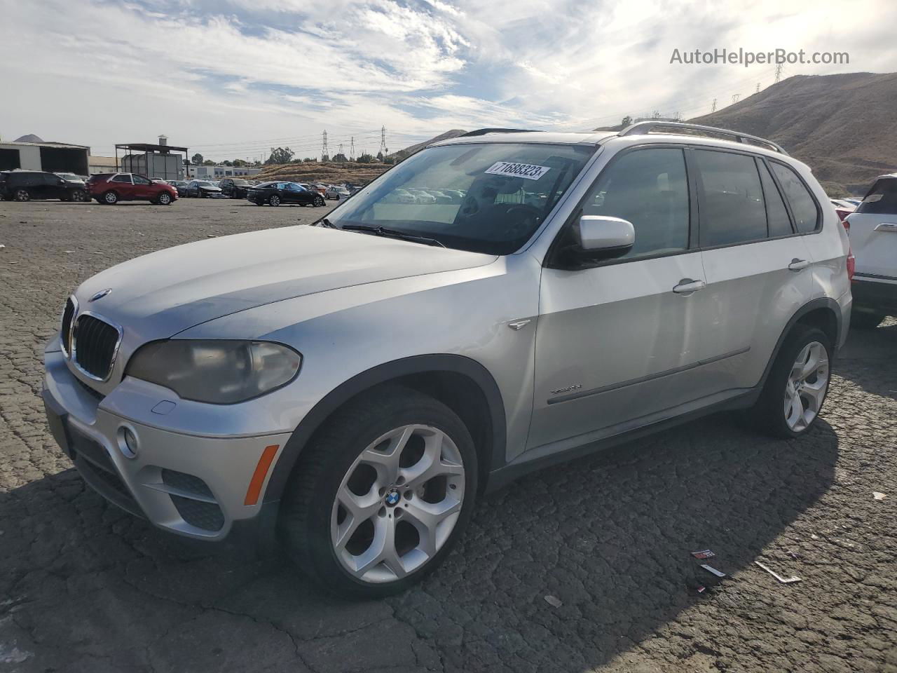 2012 Bmw X5 Xdrive35i Silver vin: 5UXZV4C58CL752604