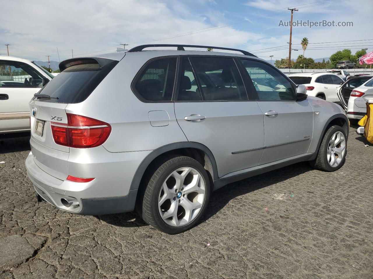 2012 Bmw X5 Xdrive35i Silver vin: 5UXZV4C58CL752604