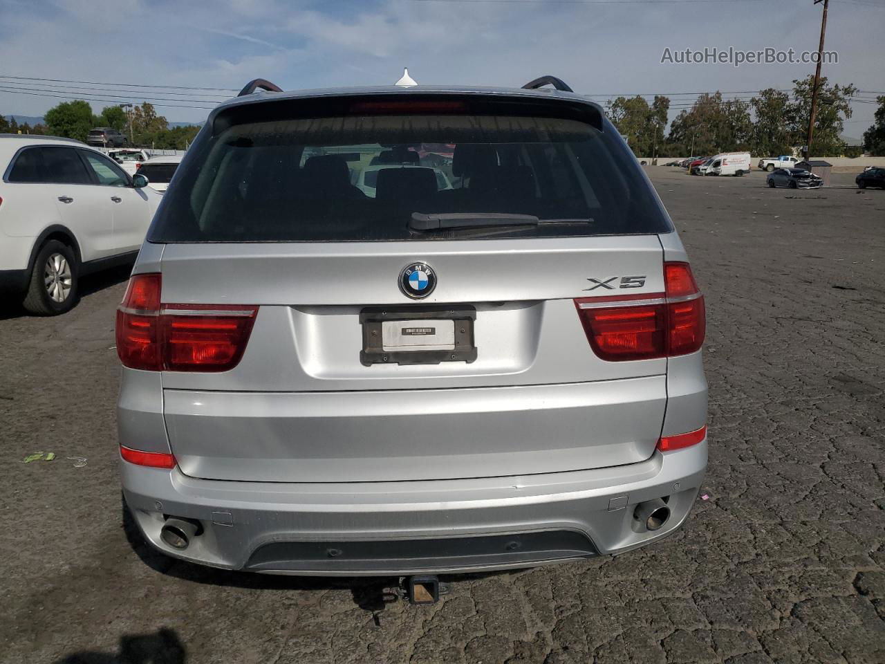 2012 Bmw X5 Xdrive35i Silver vin: 5UXZV4C58CL752604