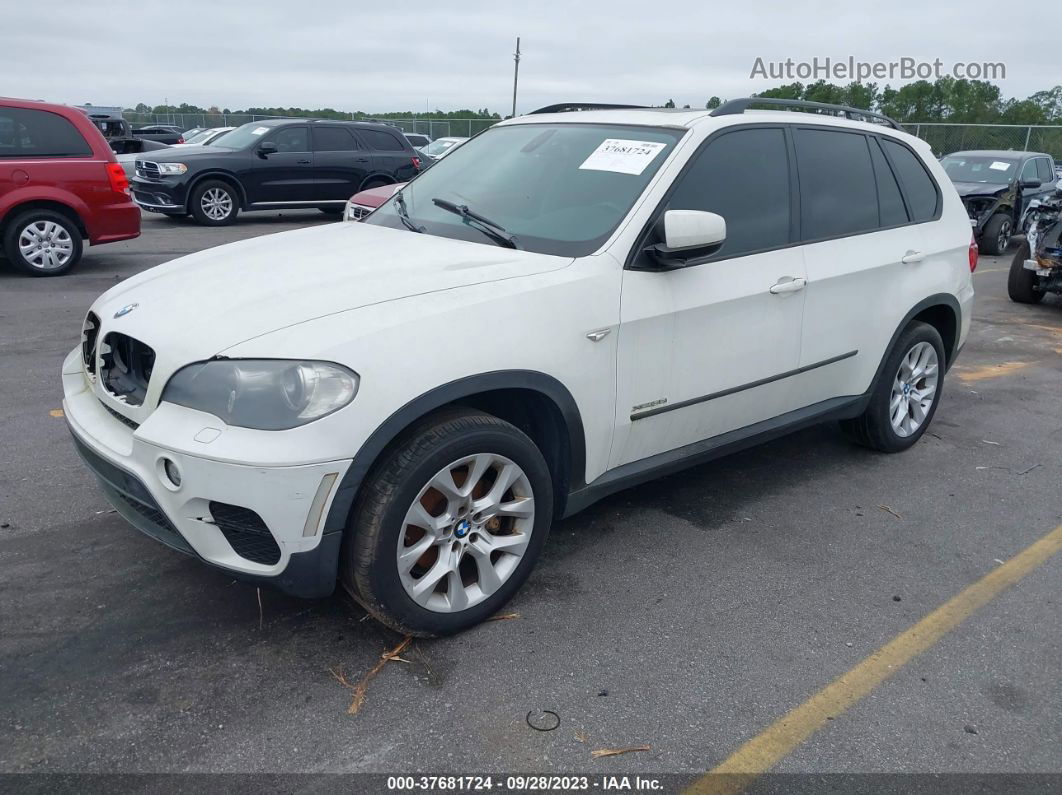 2011 Bmw X5 35i White vin: 5UXZV4C59BL405068