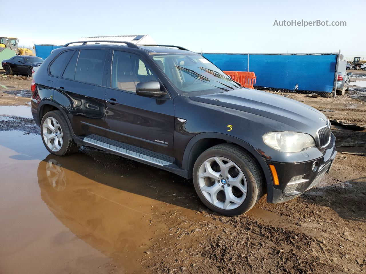 2011 Bmw X5 Xdrive35i Black vin: 5UXZV4C59BL408889