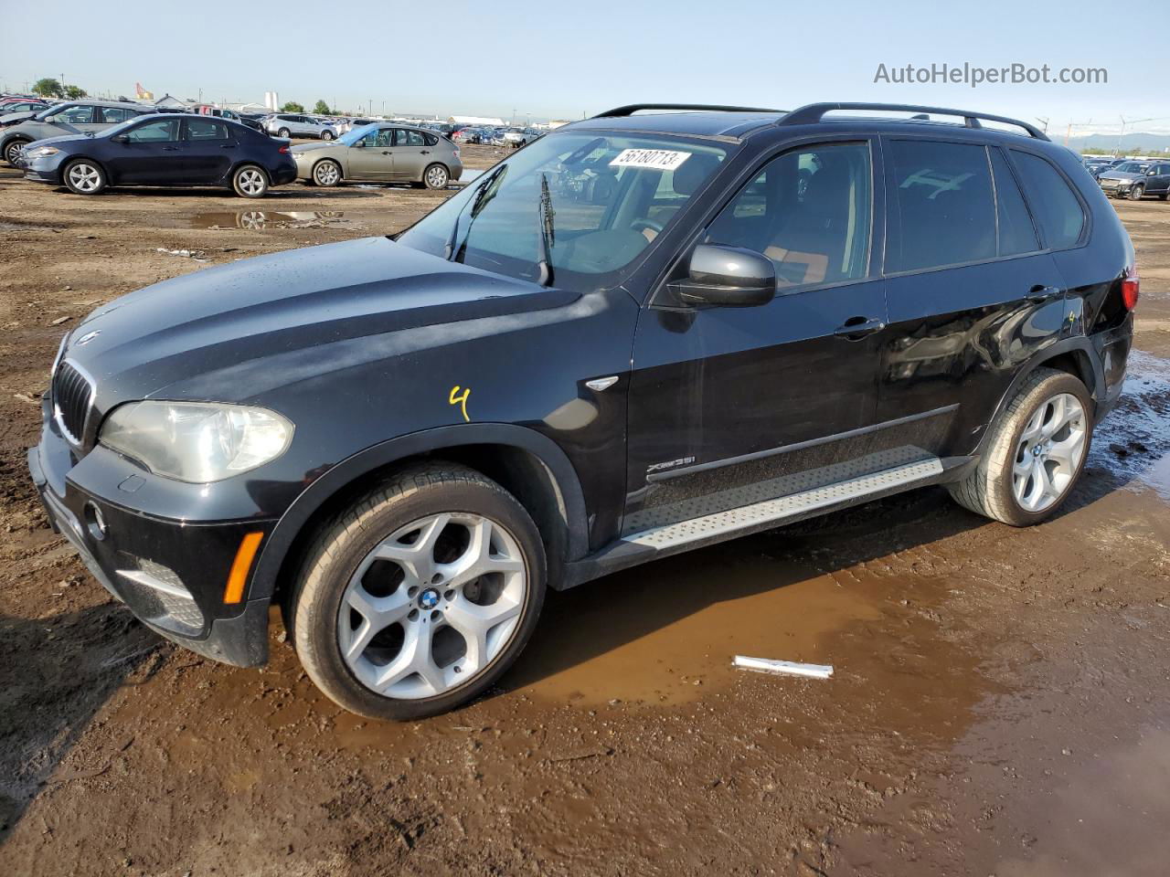 2011 Bmw X5 Xdrive35i Black vin: 5UXZV4C59BL408889