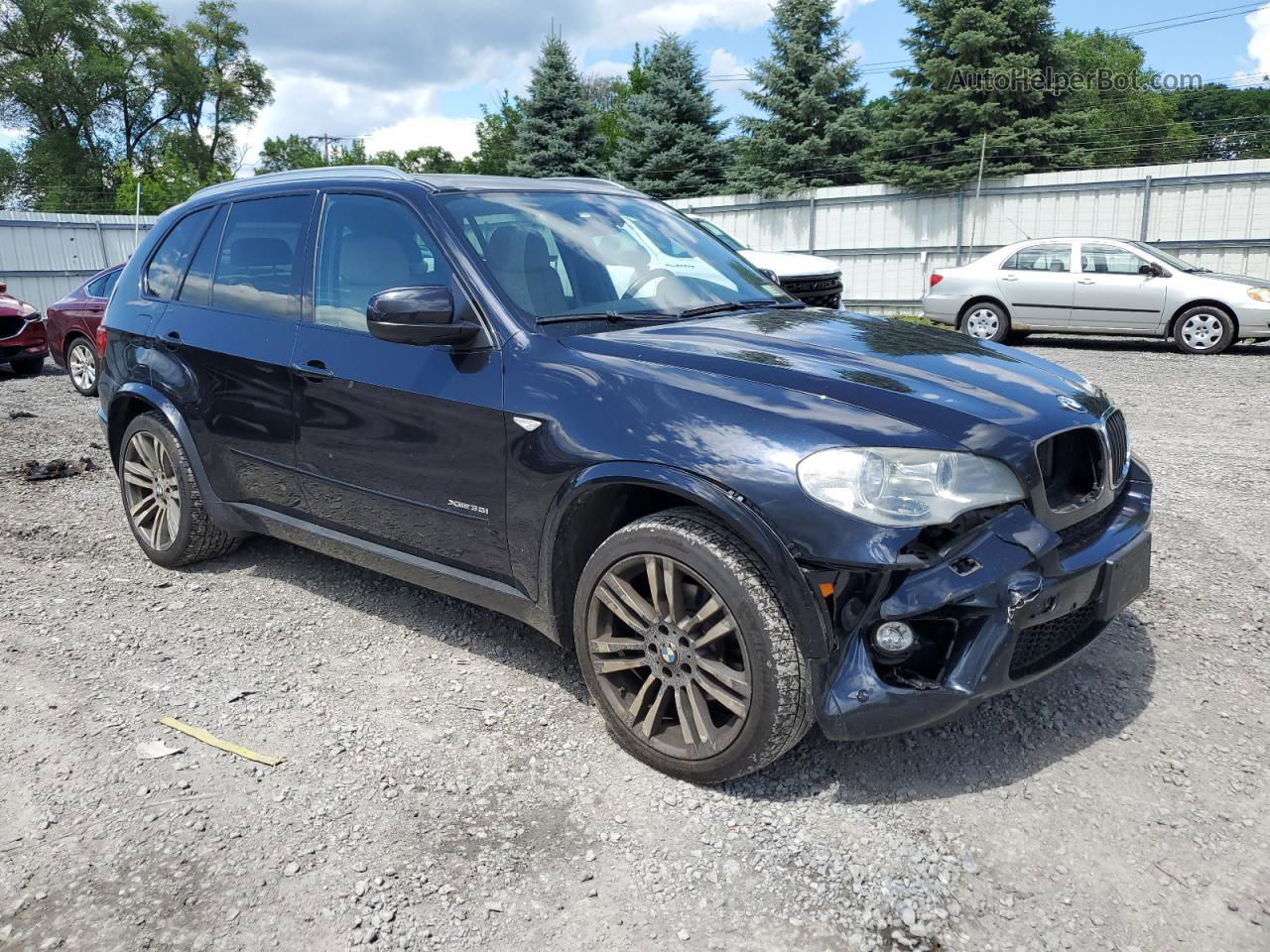 2012 Bmw X5 Xdrive35i Черный vin: 5UXZV4C59CL747296