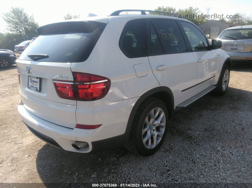 2012 Bmw X5 35i White vin: 5UXZV4C59CL747508