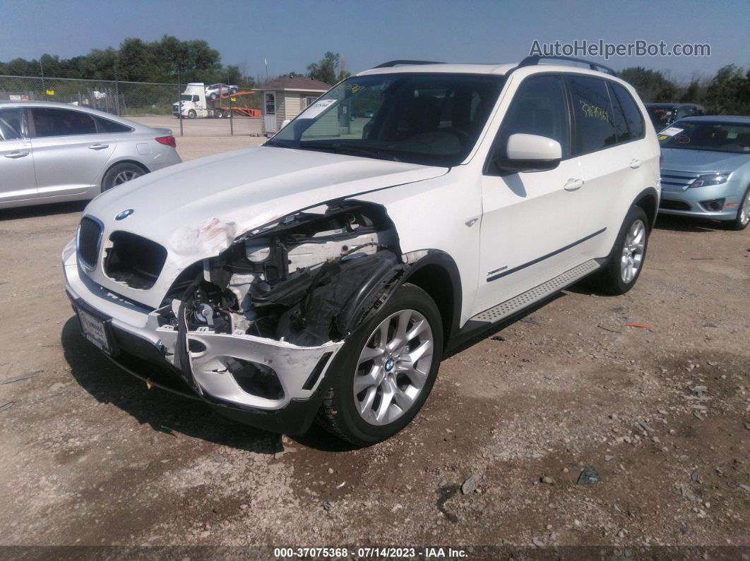 2012 Bmw X5 35i White vin: 5UXZV4C59CL747508