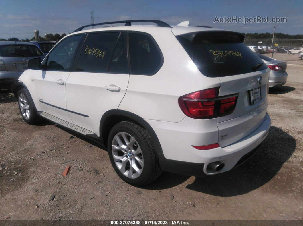 2012 Bmw X5 35i White vin: 5UXZV4C59CL747508