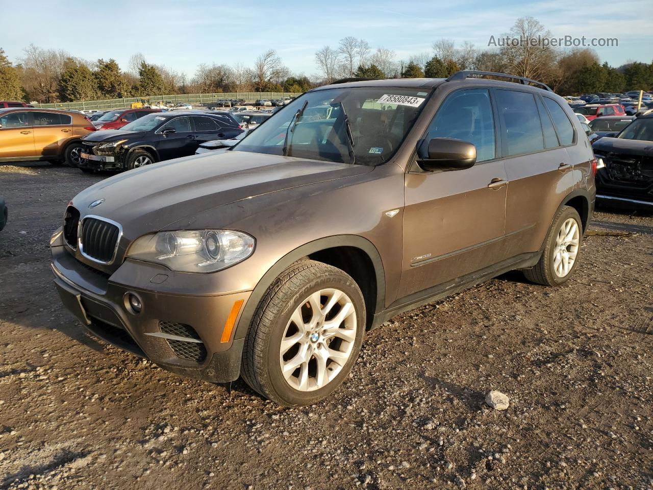 2012 Bmw X5 Xdrive35i Brown vin: 5UXZV4C59CL764440