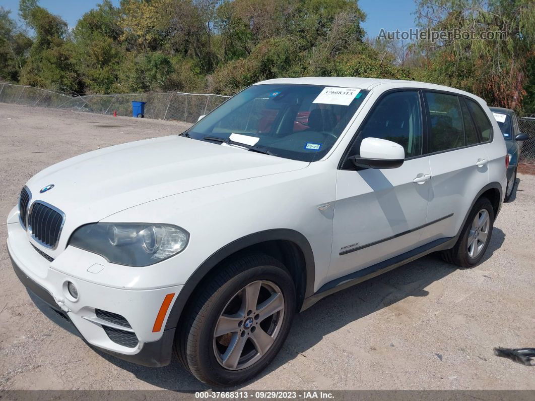 2011 Bmw X5 35i White vin: 5UXZV4C5XBL404219