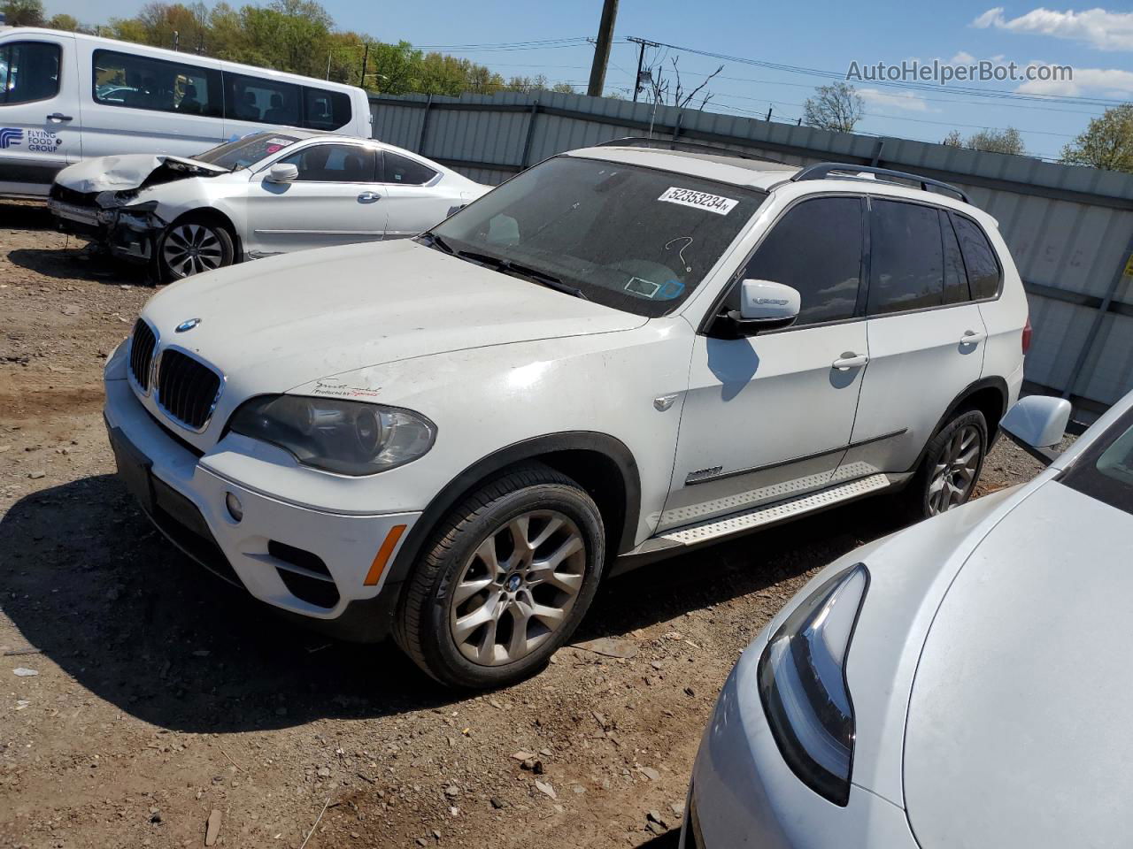 2011 Bmw X5 Xdrive35i White vin: 5UXZV4C5XBL414636