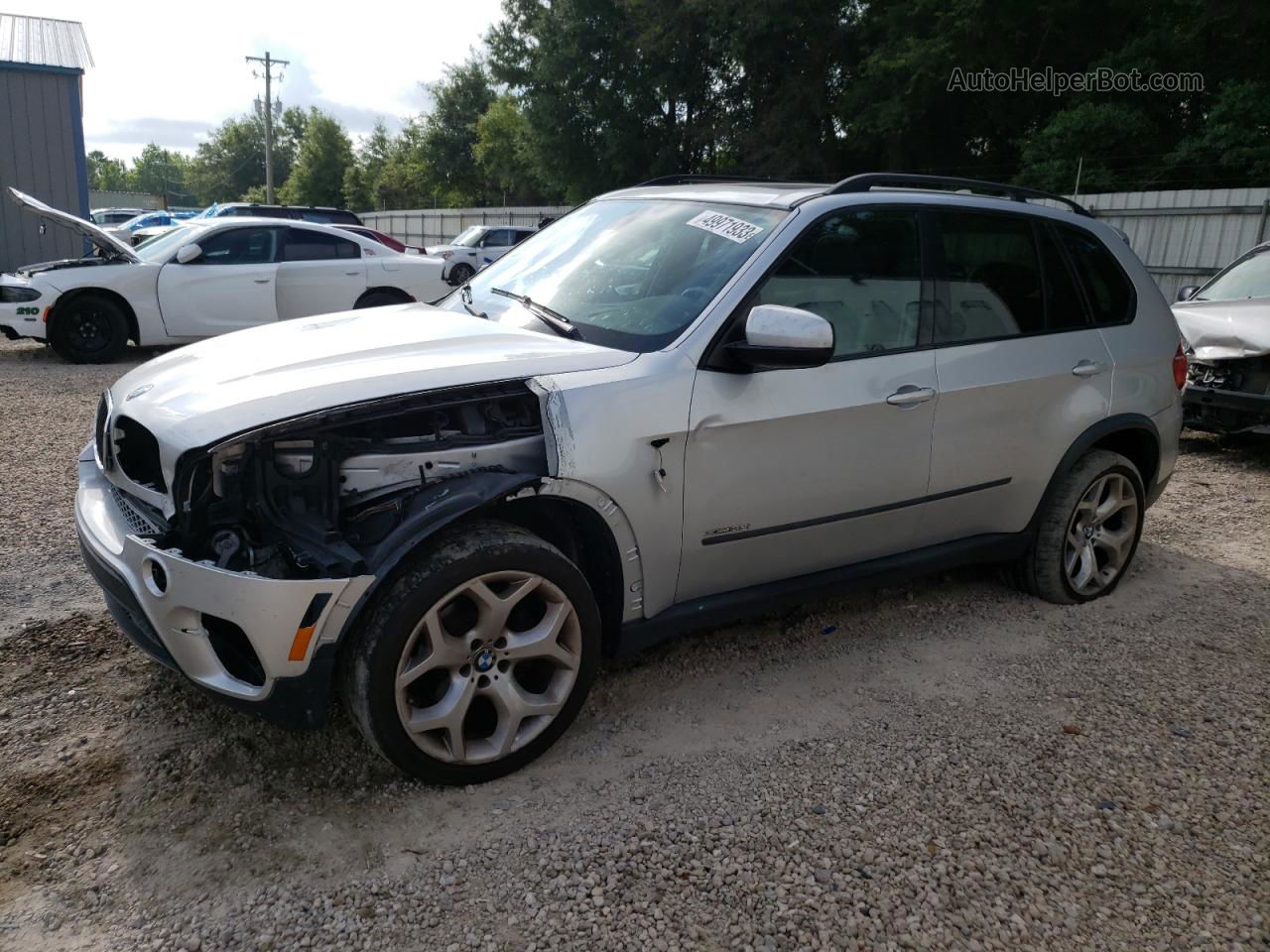 2011 Bmw X5 Xdrive35i Silver vin: 5UXZV4C5XBL414913