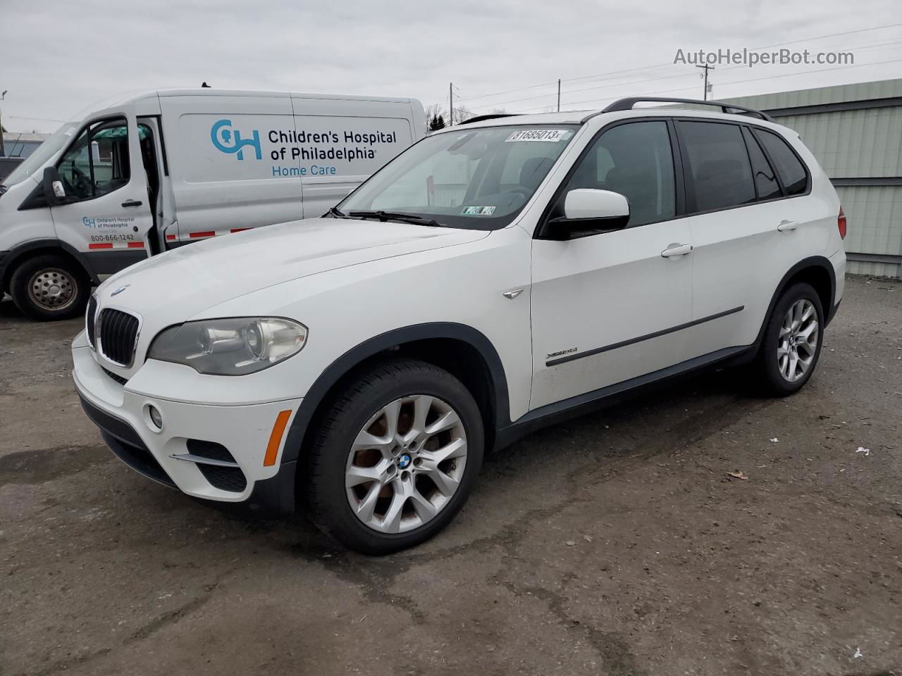 2012 Bmw X5 Xdrive35i White vin: 5UXZV4C5XCL750661