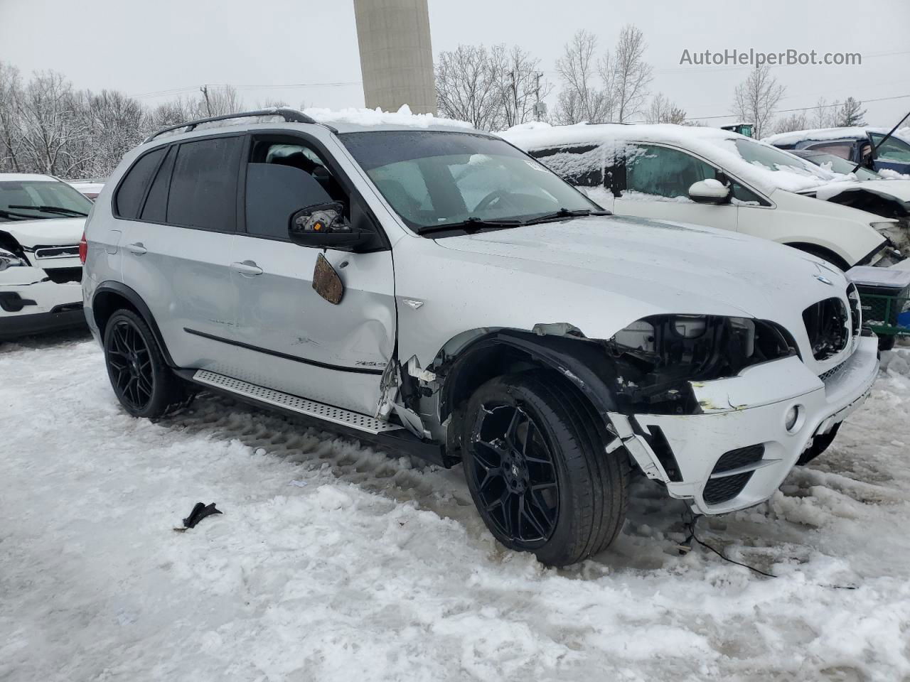 2012 Bmw X5 Xdrive35i Silver vin: 5UXZV4C5XCL752197