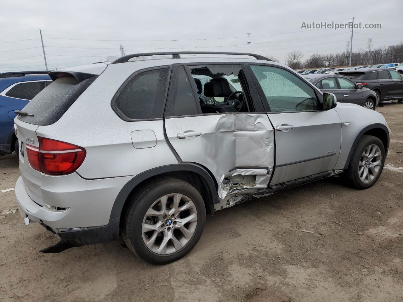 2012 Bmw X5 Xdrive35i Silver vin: 5UXZV4C5XCL753785