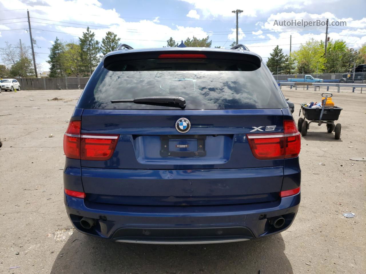 2012 Bmw X5 Xdrive35i Blue vin: 5UXZV4C5XCL760266