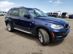 2012 Bmw X5 Xdrive35i Blue vin: 5UXZV4C5XCL760266