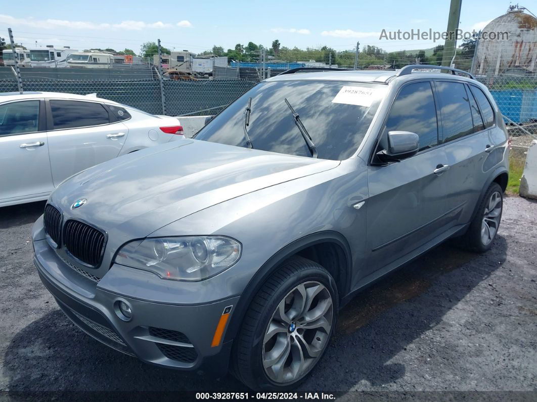 2012 Bmw X5 Xdrive50i Gray vin: 5UXZV8C50CL423595