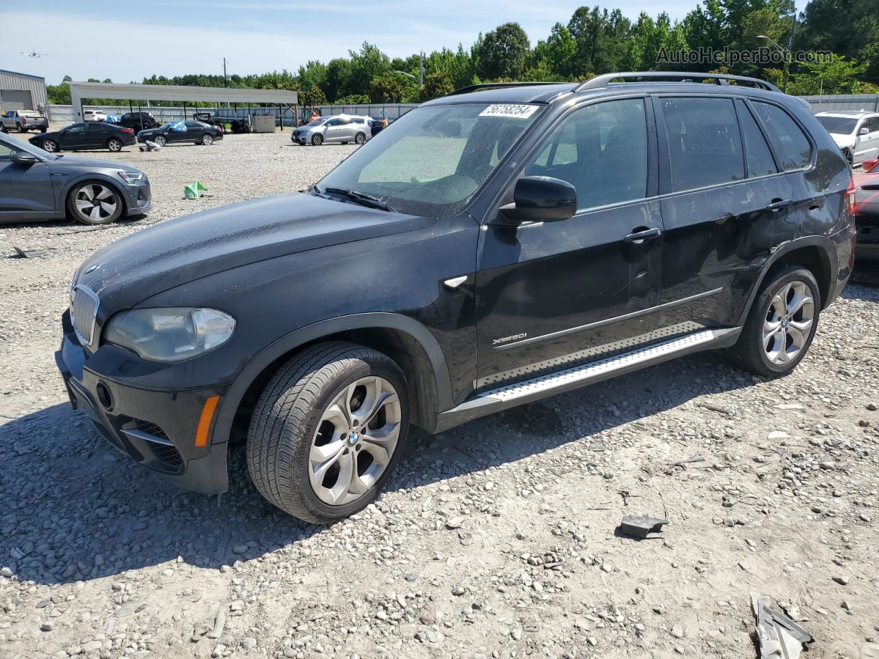 2012 Bmw X5 Xdrive50i Black vin: 5UXZV8C50CL424455