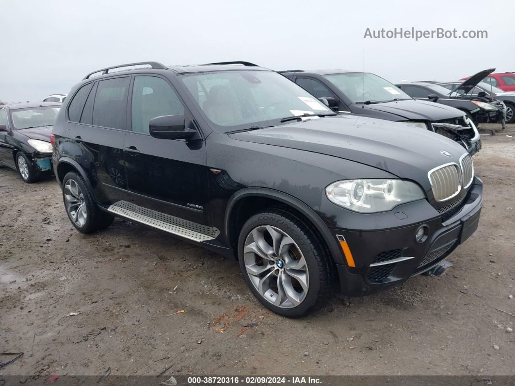 2012 Bmw X5 Xdrive50i Black vin: 5UXZV8C50CL425444