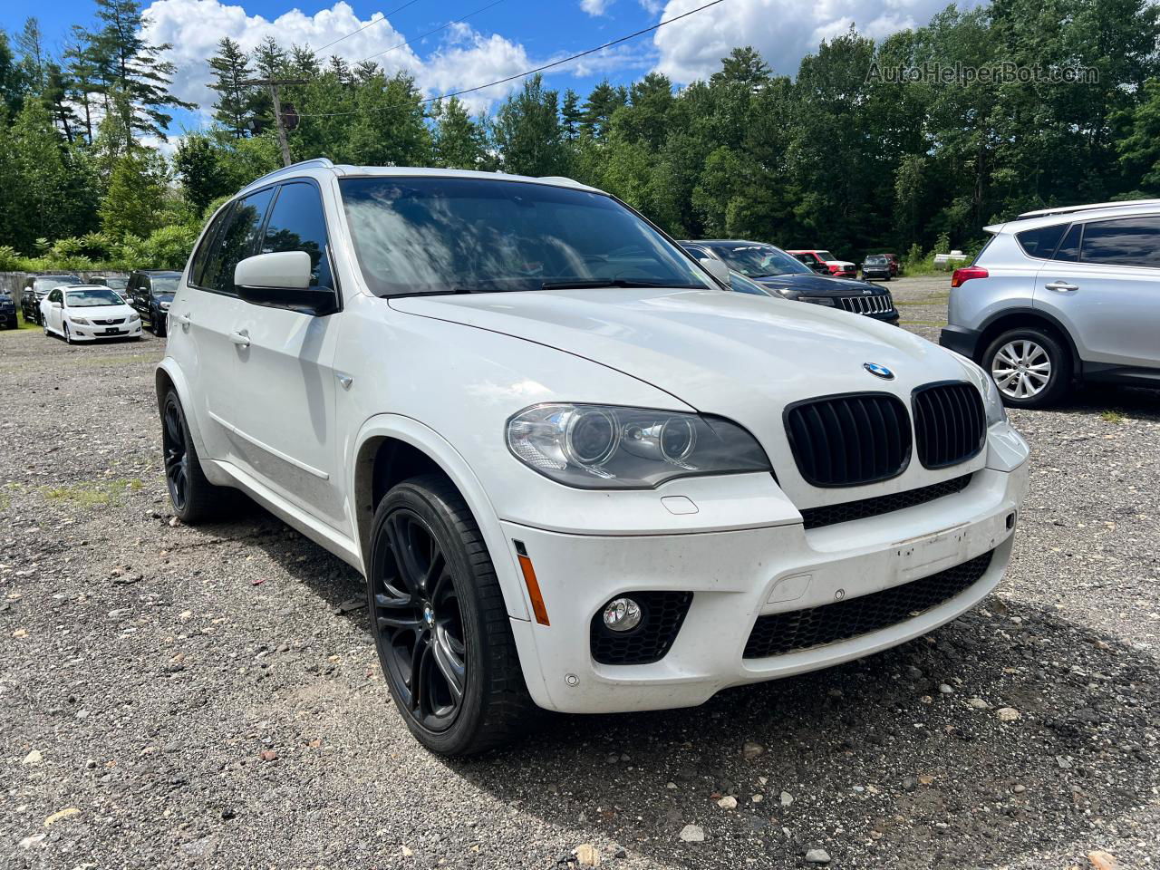 2012 Bmw X5 Xdrive50i White vin: 5UXZV8C50CL425542