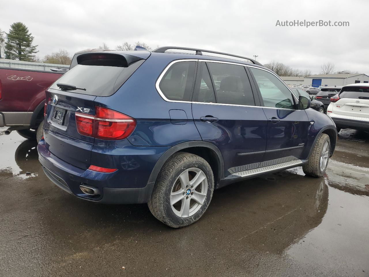 2011 Bmw X5 Xdrive50i Blue vin: 5UXZV8C51BL419294