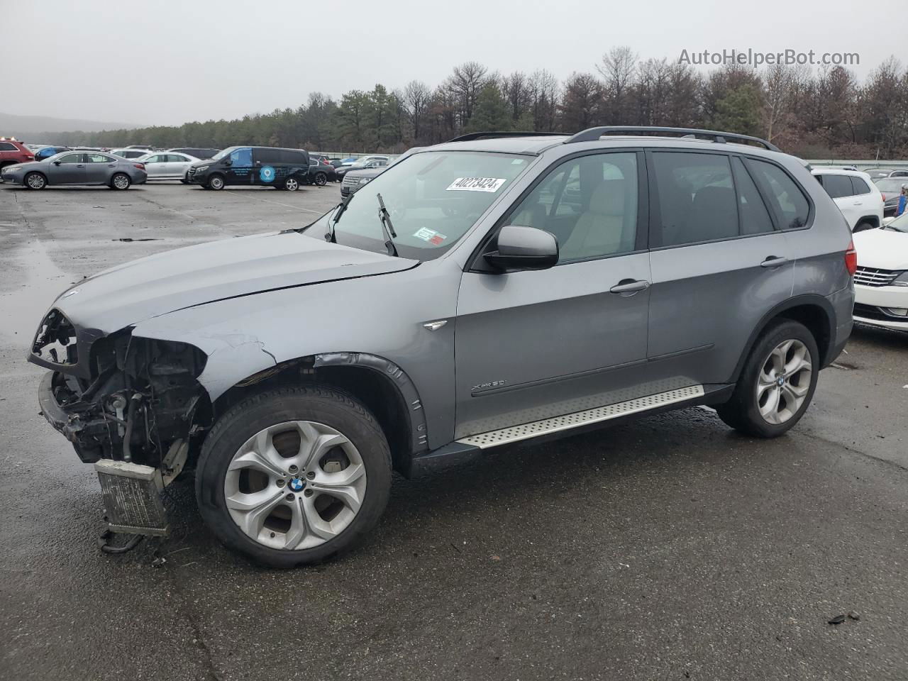 2011 Bmw X5 Xdrive50i Gray vin: 5UXZV8C51BL421580