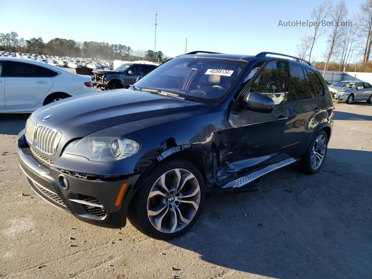 2011 Bmw X5 Xdrive50i Gray vin: 5UXZV8C52BL417568