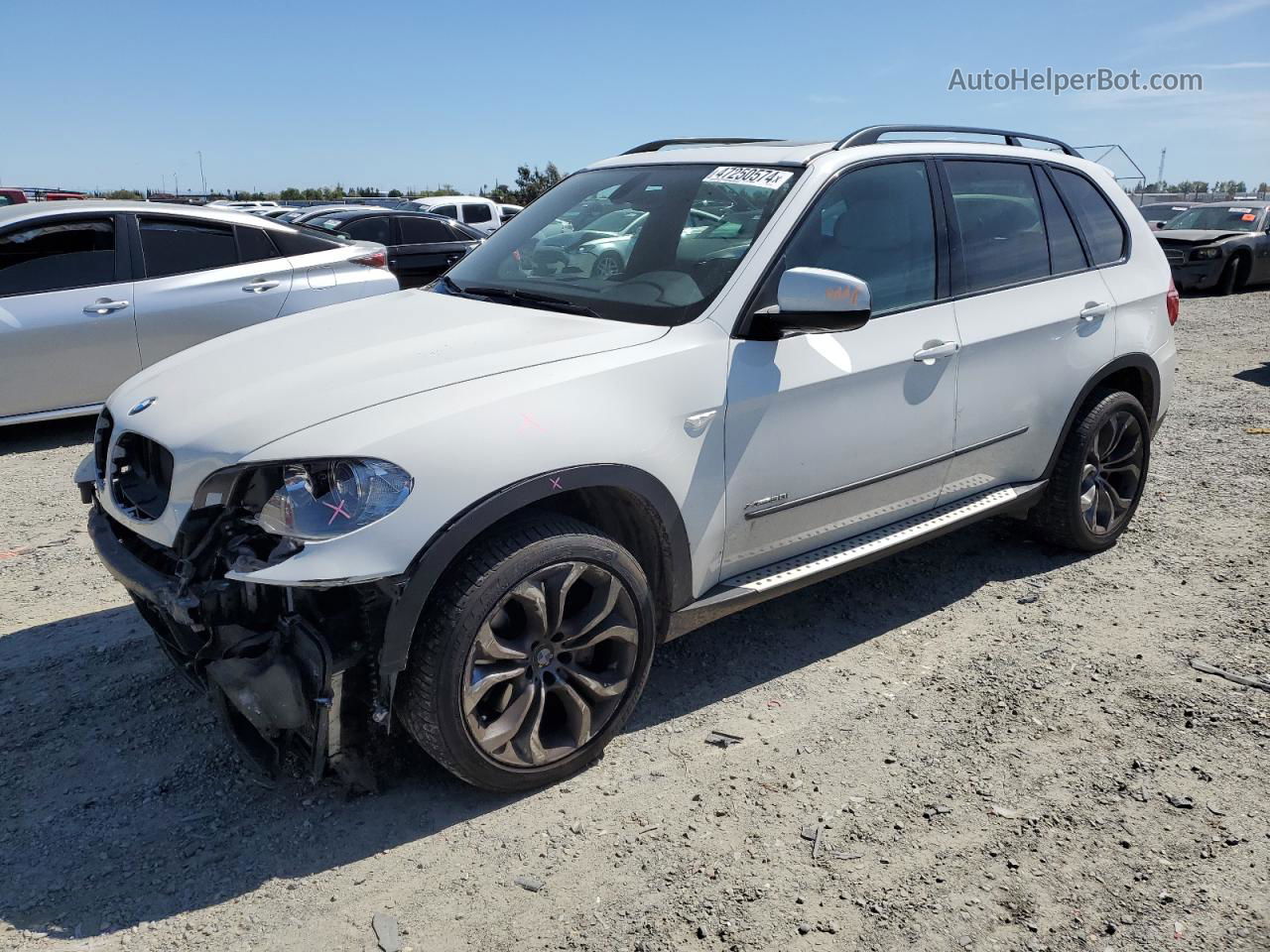 2011 Bmw X5 Xdrive50i White vin: 5UXZV8C52BL421782