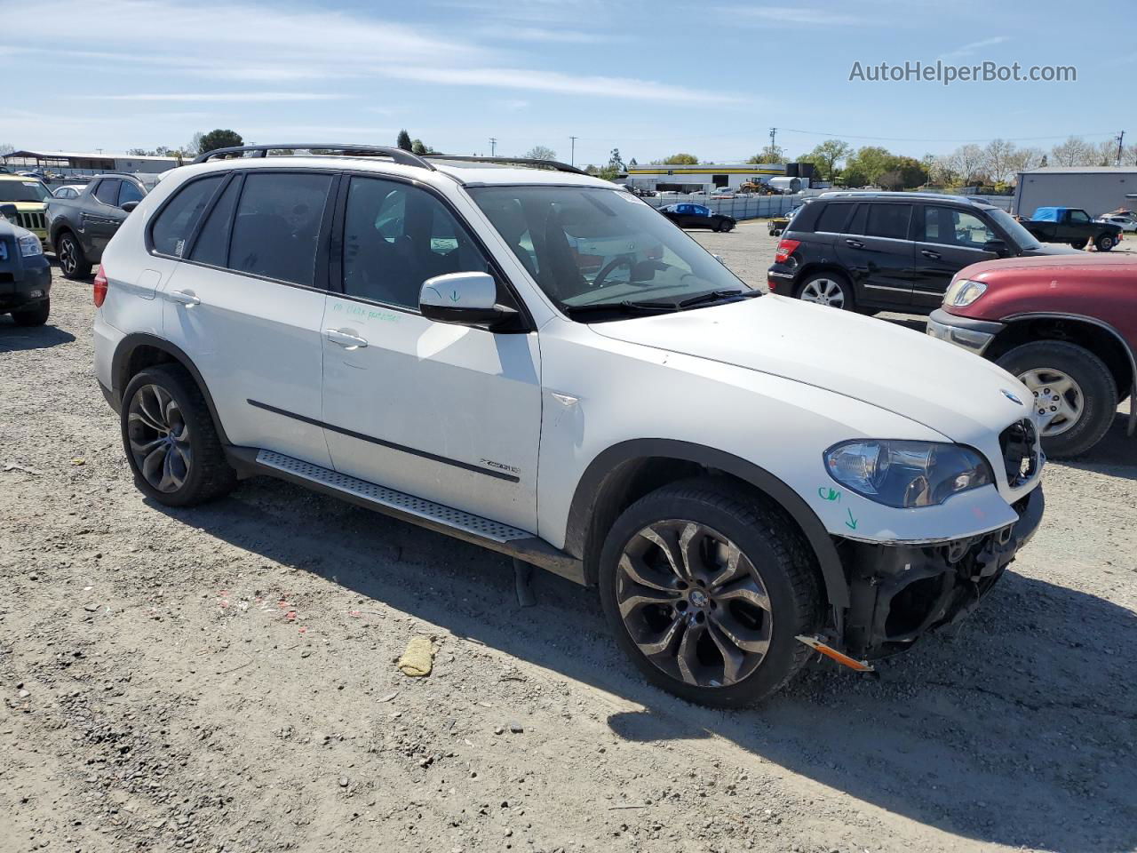 2011 Bmw X5 Xdrive50i White vin: 5UXZV8C52BL421782