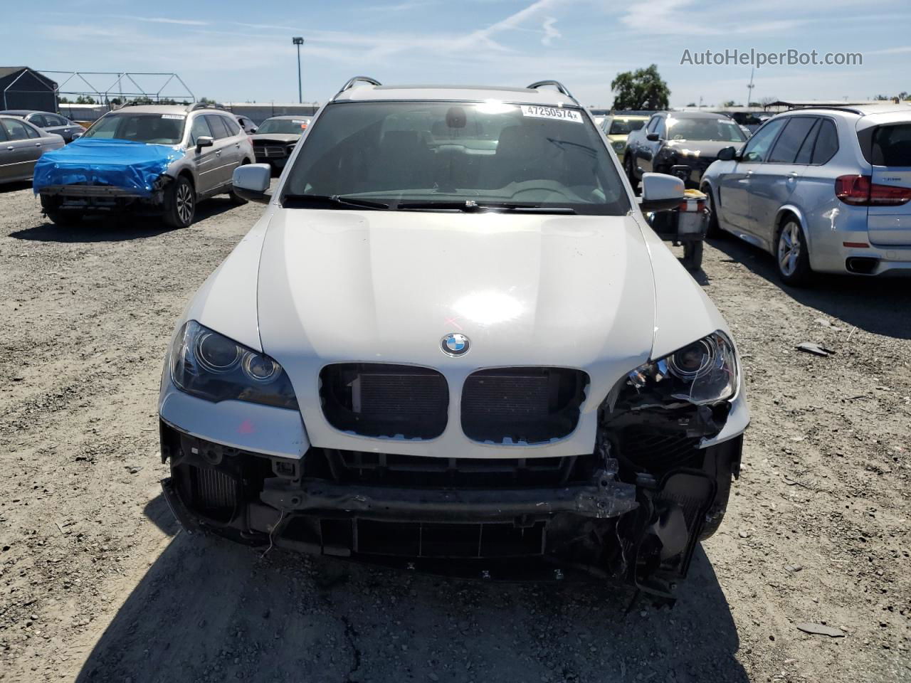 2011 Bmw X5 Xdrive50i White vin: 5UXZV8C52BL421782