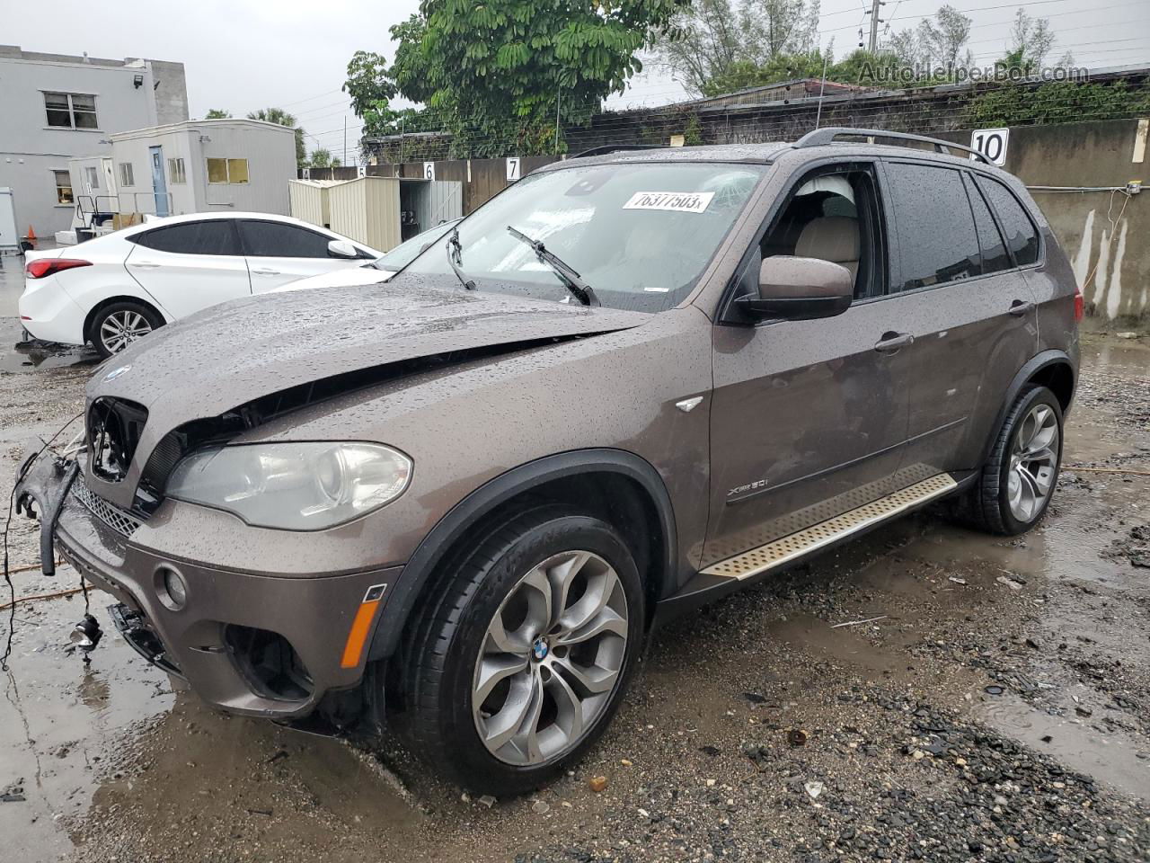 2012 Bmw X5 Xdrive50i Brown vin: 5UXZV8C52CL423257